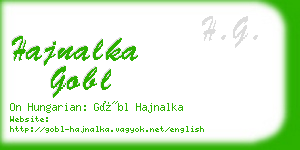 hajnalka gobl business card